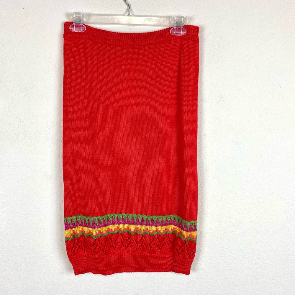 Horchow Colorful Knit Pencil Skirt
